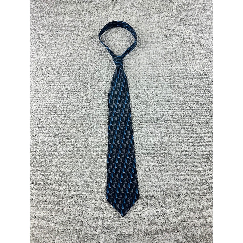 Vintage Barrington Tie‎ Men Multi Color 100% Silk Geometric Korea Made Formal
